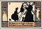 1921 AD., Germany, Weimar Republic, Apolda (city), Notgeld, collector series issue, 25 Pfennig, Grabowski/Mehl 36.2-4/6. Reverse 