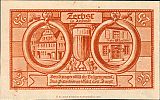 1921 AD., Germany, Weimar Republic, Zerbst (town), Notgeld, collector series issue, 25 Pfennig, Grabowski/Mehl 1469.1-1/2. 88888 Reverse 