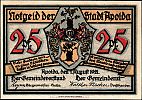 1921 AD., Germany, Weimar Republic, Apolda (city), Notgeld, collector series issue, 25 Pfennig, Grabowski/Mehl 36.2-2/6. Obverse 