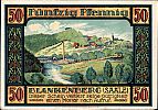 1921 AD., Germany, Weimar Republic, ZiegenrÃ¼ck (district), Notgeld, collector series issue, 50 Pfennig, Grabowski/Mehl 1471.1a-6/6. 41577 Reverse 