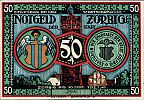 1921 AD., Germany, Weimar Republic, ZÃ¶rbig (town), Notgeld, collector series issue, 50 Pfennig, Grabowski/Mehl 1475.4b-8/10. Obverse 