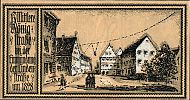 1922 AD., Germany, Weimar Republic, Stuttgart (town), Notgeld, collector series issue, 50 Pfennig, Grabowski/Mehl 1289.2a-11/12. 062085 Reverse 