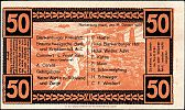 1920 AD., Germany, Weimar Republic, Blankenburg am Harz (city), Notgeld, collector series issue, 50 Pfennig, Grabowski/Mehl 114.1-5/5. 58488 Reverse 