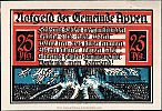 1921 AD., Germany, Weimar Republic, Appen (municipality), Notgeld, collector series issue, 25 Pfennig, Grabowski/Mehl 39.2-1/6. 13341 Reverse 