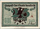 1921 AD., Germany, Weimar Republic, Arnstadt (city), Notgeld, collector series issue, 25 Pfennig, Grabowski/Mehl 43.2-1/6. Obverse