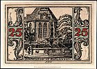 1921 AD., Germany, Weimar Republic, Arnstadt (city), Notgeld, collector series issue, 25 Pfennig, Grabowski/Mehl 43.2-2/6. Reverse