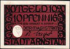 1920 AD., Germany, Weimar Republic, Arnstadt (city), Notgeld, currency issue, 10 Pfennig, Grabowski A24.3a. Obverse