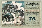 1920 AD., Germany, Weimar Republic, Provinzialverband KriegsbeschÃ¤digter und Hinterbliebener (organization), Bochum (city), Notgeld, collector series issue, 75 Pfennig, Grabowski/Mehl 128.1b-1/4. 016794 Obverse 