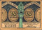 1921 AD., Germany, Weimar Republic, Boppard (city), Notgeld, collector series issue, 50 Pfennig, Grabowski/Mehl 142.3. 15625 Obverse 