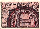 1921 AD., Germany, Weimar Republic, Boppard (city), Notgeld, collector series issue, 50 Pfennig, Grabowski/Mehl 142.2a-2/2. 05782 Obverse 