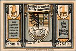 1922 AD., Germany, Weimar Republic, Brake (municipal savings bank), Notgeld, collector series issue, 1,50 Mark, Grabowski/Mehl 149.1a-5/5. A-27850 Obverse