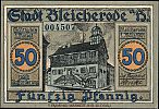 1921 AD., Germany, Weimar Republic, Bleicherode (city), Notgeld, collector series issue, 50 Pfennig, Grabowski/Mehl 119.1-3/3. 004507 Obverse