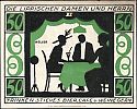 1921 AD., Germany, Weimar Republic, Detmold (Theather-Cafe Lippisches Landestheater), Notgeld, collector series issue, 50 Pfennig, Grabowski/Mehl 270.1-2/3. 109 Reverse 