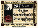 1922 AD., Germany, Weimar Republic, Bergen an der Dumme (municipality), Notgeld, collector series issue, 25 Pfennig, Grabowski/Mehl 78.1a-3/4. 018486 Obverse 