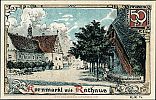 1921 AD., Germany, Weimar Republic, ButtstÃ¤dt (city), Notgeld, collector series issue, 50 Pfennig, Grabowski/Mehl 211.1a-3/6. 7241 Reverse 
