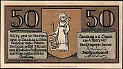 1921 AD., Germany, Weimar Republic, Camburg an der Saale (city), Notgeld, collector series issue, 50 Pfennig, Grabowski/Mehl 217.1a-2/2. Obverse 