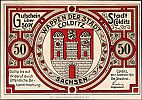 1921 AD., Germany, Weimar Republic, Colditz (city), Notgeld, collector series issue, 50 Pfennig, Grabowski/Mehl 239.1-1/6. Obverse 
