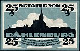 1920 AD., Germany, Weimar Republic, Dahlenburg (municipality), Notgeld, collector series issue, 25 Pfennig, Grabowski/Mehl 252.1-2/3. Reverse 