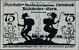 1922 AD., Germany, Weimar Republic, Dermbach (municipality), RhÃ¶nklubzweigverein, Notgeld, collector series issue, 75 Pfennig, Grabowski/Mehl 265.1a-3/4. 00316 Obverse 