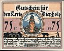 1921 AD., Germany, Weimar Republic, Diepholz (district), Notgeld, collector series issue, 75 Pfennig, Grabowski/Mehl 273.3b-4/4. 20683 Obverse 