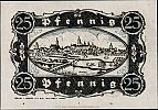 1920 AD., Germany, Weimar Republic, Dillingen (city), Notgeld, collector series issue, 25 Pfennig, Grabowski/Mehl 274.1d. 69054 Reverse 