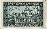 1923 AD., Germany, Weimar Republic, Düsseldorf (district), Notgeld, currency issue, 5000000 Mark, Keller 1178b. 177719 Reverse 