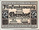 1921 AD., Germany, Weimar Republic, Ebersdorf (community), Notgeld, collector series issue, 25 Pfennig, Grabowski/Mehl 302.1-2/3. Obverse 