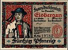 1921 AD., Germany, Weimar Republic, Eisbergen (local bank), Notgeld, collector series issue, 50 Pfennig, Grabowski/Mehl 317.1a-2/4. 19782 Obverse