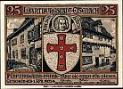 1922 AD., Germany, Weimar Republic, Eisenach (city), Notgeld, collector series issue, 25 Pfennig, Grabowski/Mehl 320.4a-1/6. Obverse