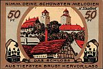 1921 AD., Germany, Weimar Republic, Eilenburg (city), Notgeld, collector series issue, Franz Abt series, 50 Pfennig, Grabowski/Mehl 315.1-1/6. Reverse