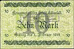 1918 AD., Germany, 2nd Empire, Elberfeld (city), Notgeld, currency issue, 10 Mark, cf. Geiger 124.02b. C 211195 on 96745 Reverse