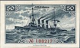 1918 AD., Germany, Weimar Republic, Emden (city), Notgeld, currency issue, 50 Pfennig, Grabowski E16.2b. 188217 Reverse
