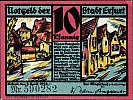 1920 AD., Germany, Weimar Republic, Erfurt (city), Notgeld, collector series issue, 10 Pfennig, Grabowski/Mehl 344.6-1/3. 589282 Obverse