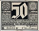 1921 AD., Germany, Weimar Republic, Erfurt (city), Notgeld, collector series issue, 50 Pfennig, Grabowski/Mehl 344.2-5/5. 30603 Obverse