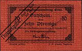 1917 AD., Germany, 2nd Empire, Ettal (Klostergutsverwaltung), Notgeld, currency issue, 10 Pfennig, Tieste 1810.05.63. Obverse