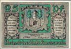 1921 AD., Germany, Weimar Republic, Finsterwalde (city), Notgeld, collector series issue, 25 Pfennig, Grabowski/Mehl 362.1a-1/3. Obverse