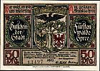 1921 AD., Germany, Weimar Republic, FÃ¼rstenwalde (city), Notgeld, collector series issue, 50 Pfennig, Grabowski/Mehl 403.1a-7/15. 13497 Obverse