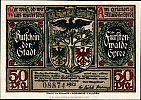 1921 AD., Germany, Weimar Republic, FÃ¼rstenwalde (city), Notgeld, collector series issue, 50 Pfennig, Grabowski/Mehl 403.1a-9/15. 08874 Obverse