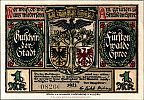 1921 AD., Germany, Weimar Republic, Fürstenwalde (city), Notgeld, collector series issue, 1 Mark, Grabowski/Mehl 403.1a-14/15. 08266 Obverse