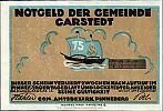 1921 AD., Germany, Weimar Republic, Garstedt (municipality), Notgeld, collector series issue, 75 Pfennig, Grabowski/Mehl 408.1a-6/6. 7347 Obverse