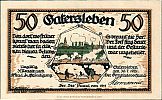 1921 AD., Germany, Weimar Republic, Gatersleben (municipality), Notgeld, collector series issue, 50 Pfennig, Grabowski/Mehl 409.1-4/6. Obverse