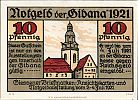 1921 AD., Germany, Weimar Republic, Giessen (Gibana), Notgeld, collector series issue, 10 Pfennig, Grabowski/Mehl 425.1a-1/3. 10069 Obverse 