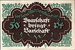 1921 AD., Germany, Weimar Republic, Glatz (StÃ¤dtische Sparkasse), Notgeld, collector series issue, 50 Pfennig, Grabowski/Mehl 432.1-5/16. Reverse 