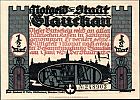 1921 AD., Germany, Weimar Republic, Glauchau (town), Notgeld, collector series issue, Â½ Mark, Grabowski/Mehl 436.3-3/6. 248903 Obverse 