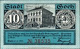 1921 AD., Germany, Weimar Republic, Goch (town), Notgeld, collector series issue, 10 Pfennig, Grabowski/Mehl 445.2a-1/3. 38535 Obverse 