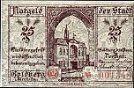 1919 AD., Germany, Weimar Republic, Goldberg (Mecklenburg, town), Notgeld, currency issue, 25 Pfennig, Grabowski G27.2a. 001348 Obverse