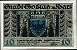 1920 AD., Germany, Weimar Republic, Goslar (town), Notgeld, collector series issue, 10 Pfennig, Grabowski/Mehl 455.1-1/3. Obverse