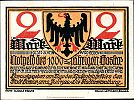 1922 AD., Germany, Weimar Republic, Goslar (town), Notgeld, collector series issue, 2 Mark, Grabowski/Mehl 455.3-1/5. Obverse