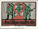 1922 AD., Germany, Weimar Republic, Goslar (town), Notgeld, collector series issue, 2 Mark, Grabowski/Mehl 455.3-3/5. Reverse
