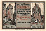 1921 AD., Germany, Weimar Republic, Gransee (local bank), Notgeld, collector series issue, 75 Pfennig, Grabowski/Mehl 465.1a-3D. 034236 Obverse